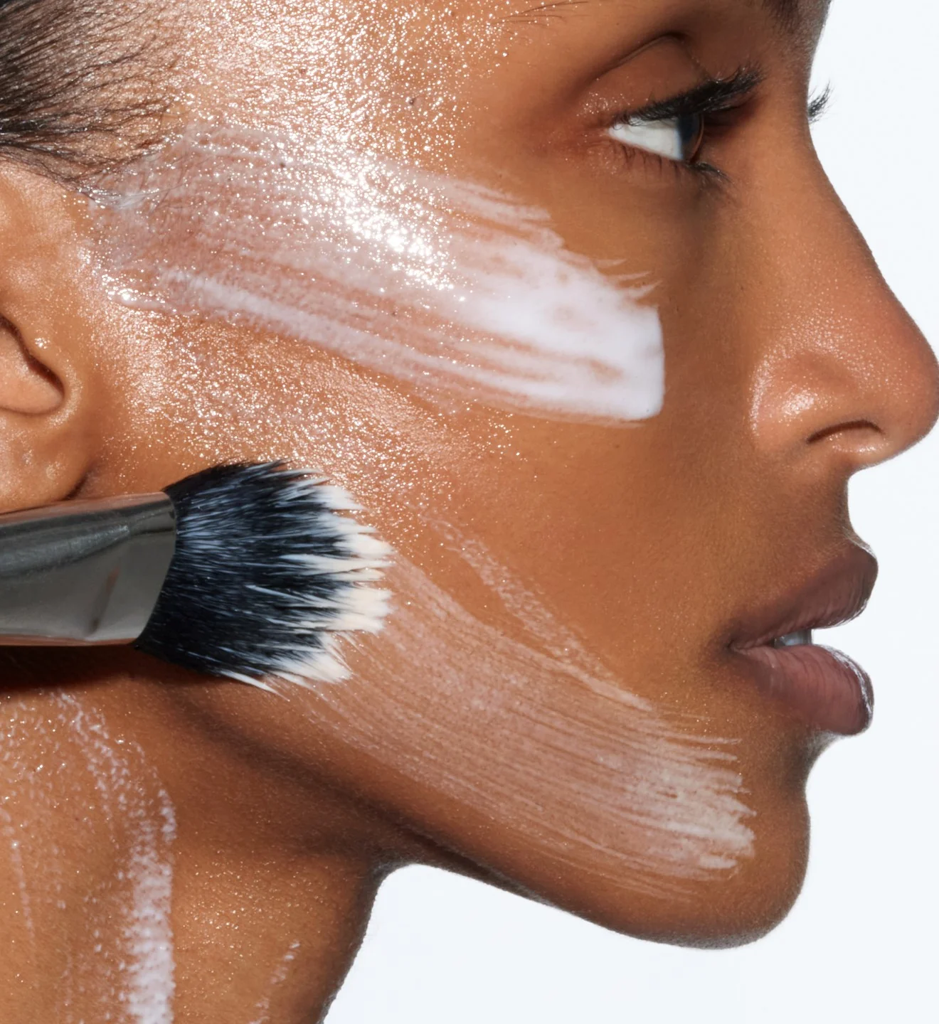 Noxa skincare essentials laid out on a vanity